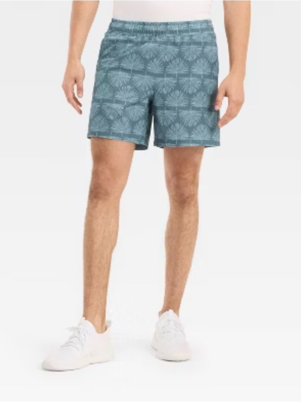 All in Motion Men's Hybrid Short 7" Swim Trunks Water Resistant UPF 50+ Sz L NWT